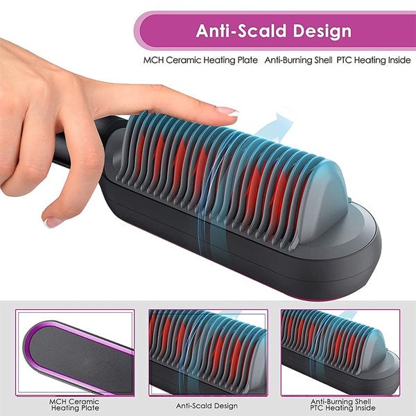 ✨Uitverkoop 50% korting💥--Negatieve Ion Hair Straightener Styling Kam💇♀