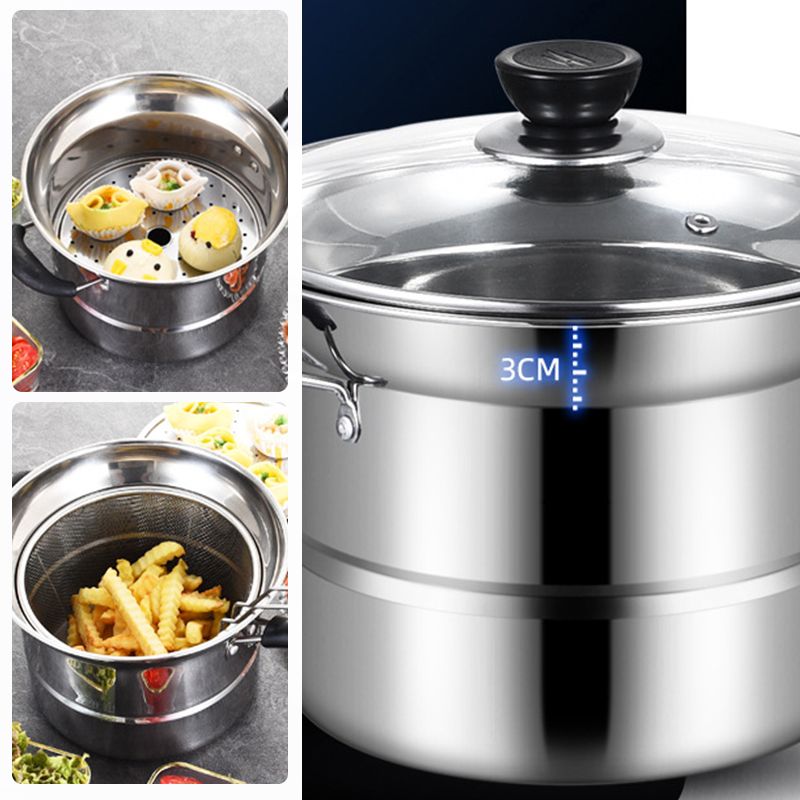 Multifunctionele stalen stalen steelpan