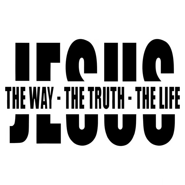 š„LAST DAY SALE 49% OFFš„Jesus-The Way The Truth The Life Christian Vinyl Decal Car Sticker