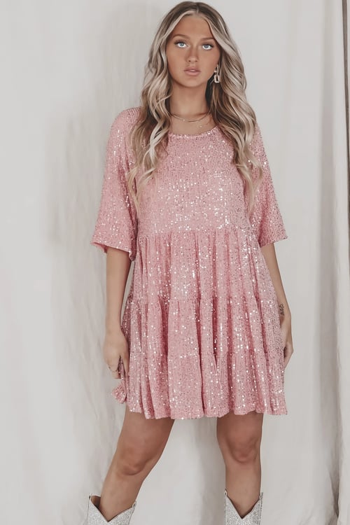 Zomerse Casual Pailletten Feestjurk