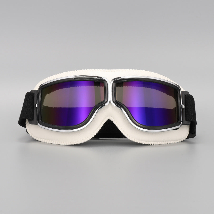 🥽 NU 50% KORTING! 🏍️ Vintage motorbril – UV-bescherming, anticondens en verstelbare band 🛡️
