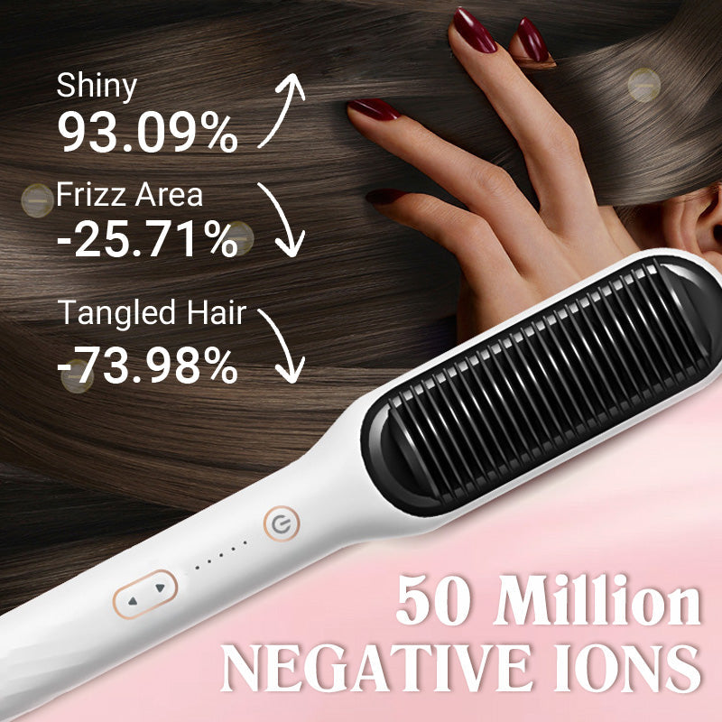 ✨Uitverkoop 50% korting💥--Negatieve Ion Hair Straightener Styling Kam💇♀