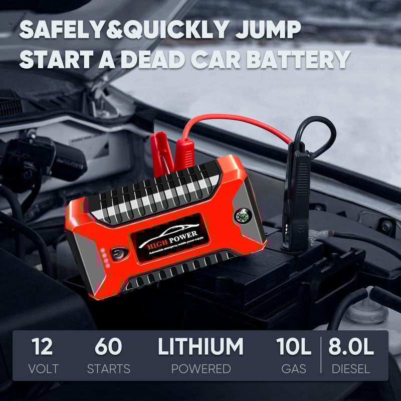 š„Laatste dag speciale aanbieding 50% KORTINGā”Jump Starter 3000A Peak Jump Starter Accu