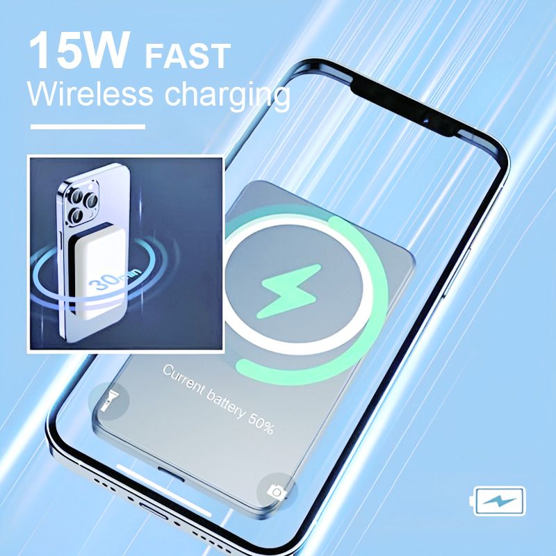 🔥50% korting voor een beperkte tijd🔥Pousbo® draagbare draadloze magnetische powerbank