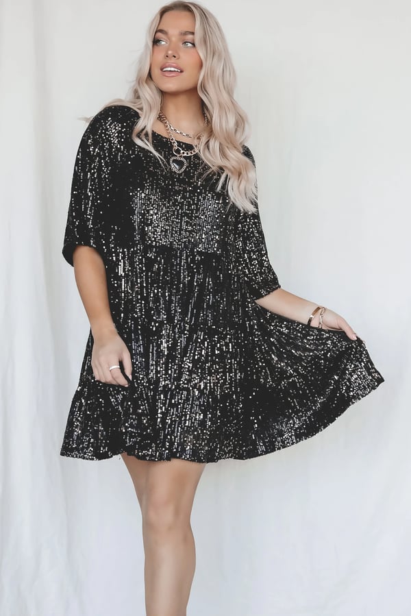 Zomerse Casual Pailletten Feestjurk