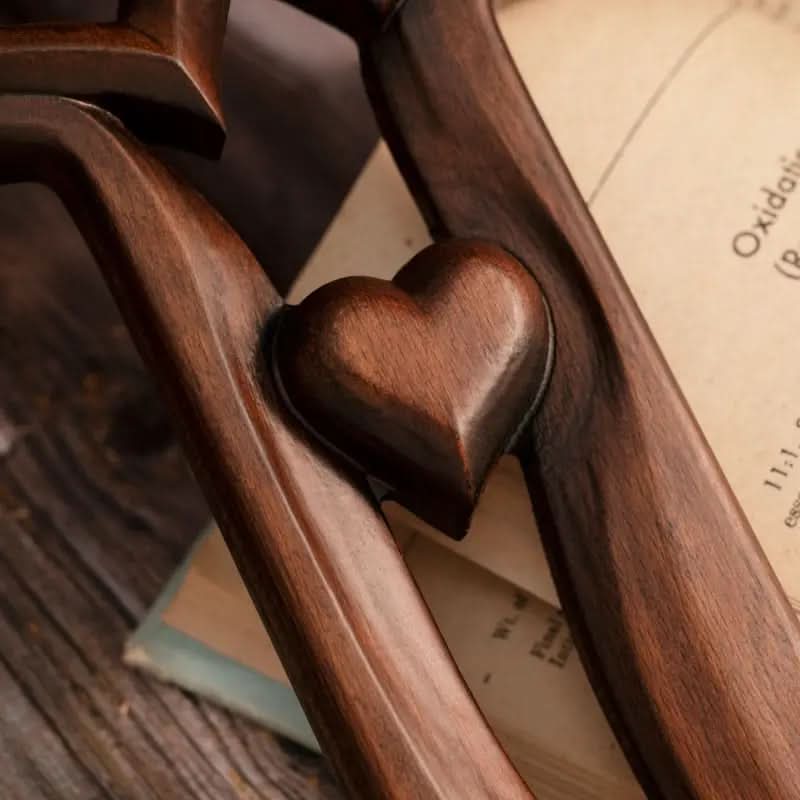 š„UITVERKOOP 49% UITš„Intertwined Hearts Houten Kruisā„