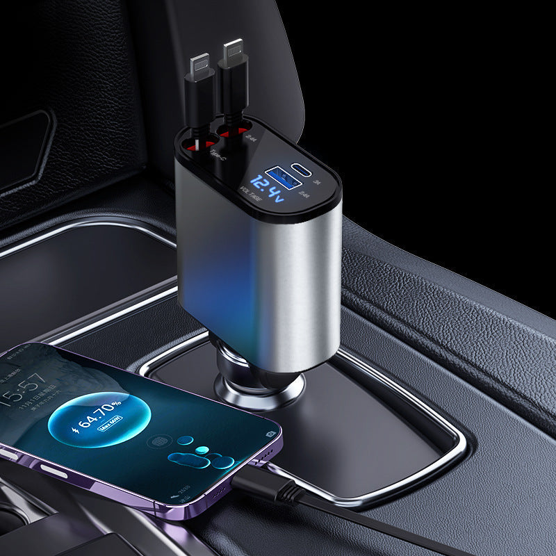 š„50% kortingš„4 in 1 Intrekbare auto snellader