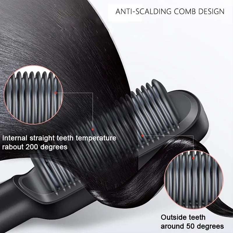 ✨Uitverkoop 50% korting💥--Negatieve Ion Hair Straightener Styling Kam💇♀