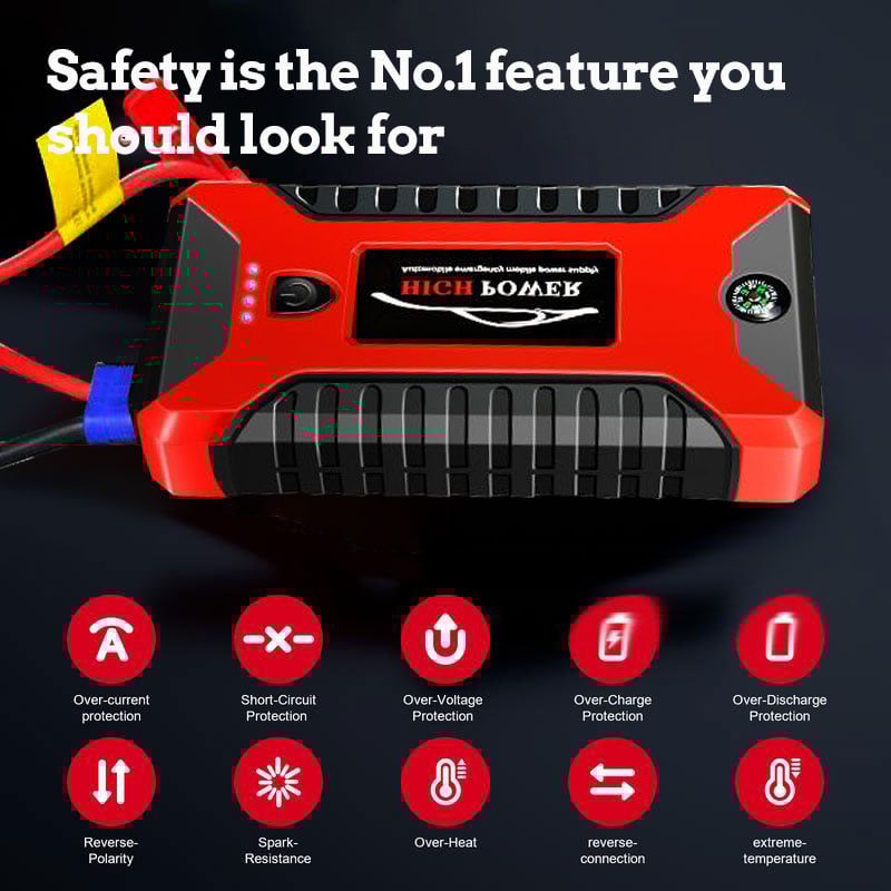 š„Laatste dag speciale aanbieding 50% KORTINGā”Jump Starter 3000A Peak Jump Starter Accu