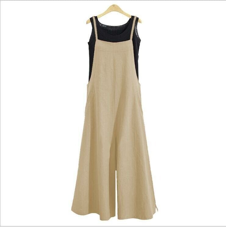 Mouwloze oversized casual jumpsuit voor dames