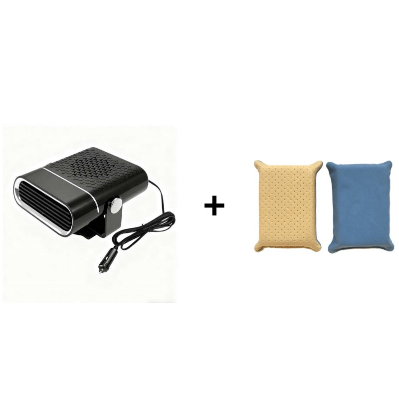 2-in-1 Draagbare Autoverwarming met 360° Rotatie