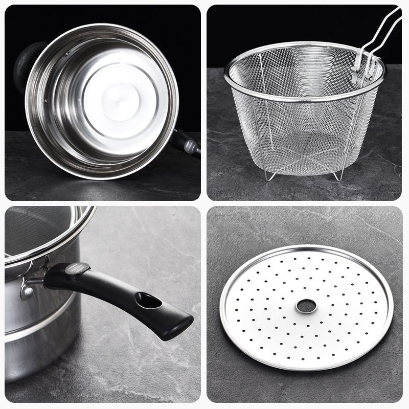 Multifunctionele stalen stalen steelpan