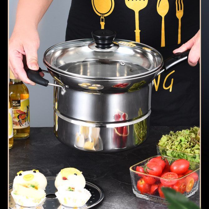 Multifunctionele stalen stalen steelpan