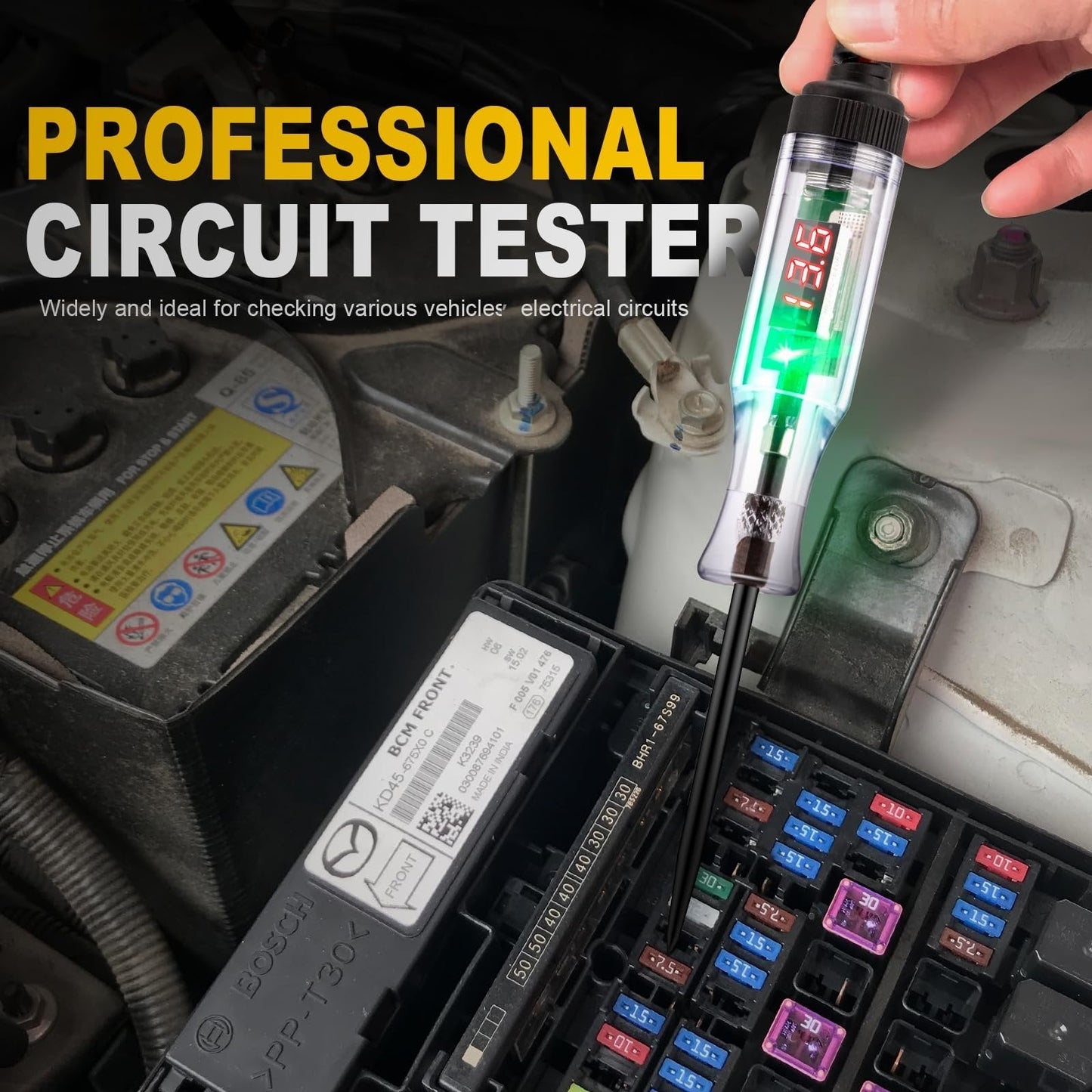 🔥Heavy Duty 5-90V Digital LED Circuit Tester
