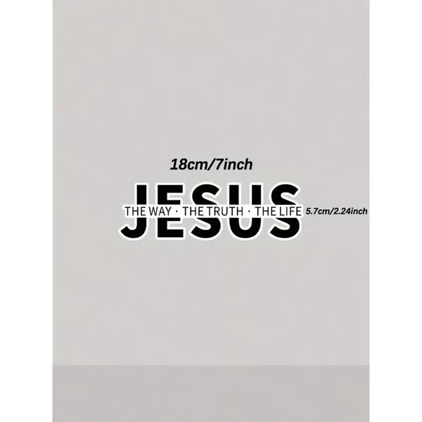 š„LAST DAY SALE 49% OFFš„Jesus-The Way The Truth The Life Christian Vinyl Decal Car Sticker