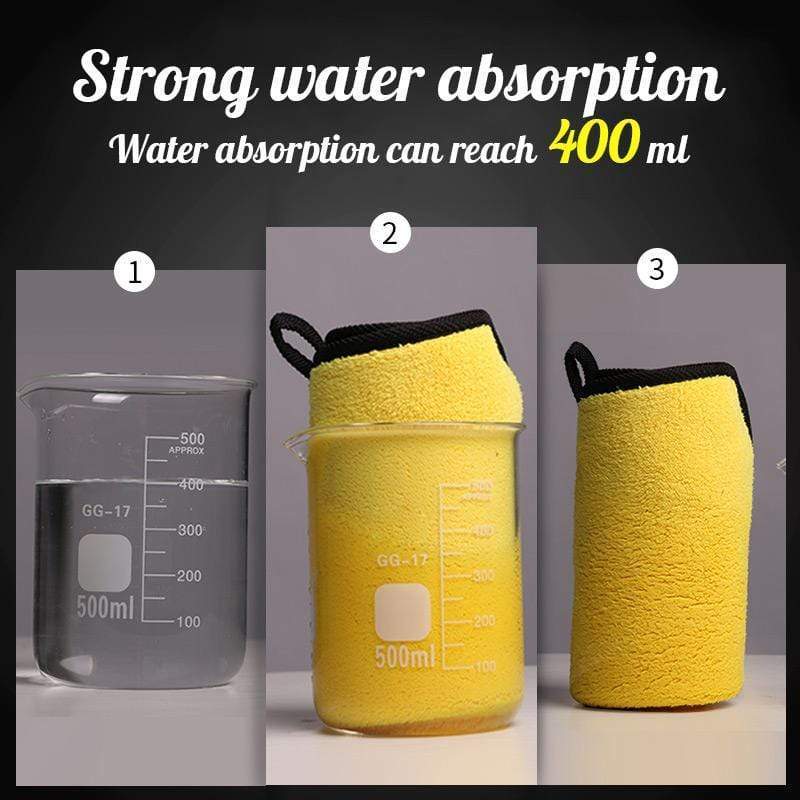 Dubbelzijdige absorberende microvezelhanddoek