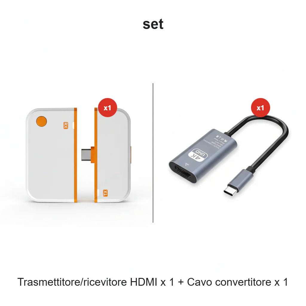 🏆 Tijdelijke aanbieding!!! Draadloze HDMI-zender en -ontvanger
