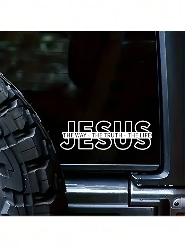 š„LAST DAY SALE 49% OFFš„Jesus-The Way The Truth The Life Christian Vinyl Decal Car Sticker