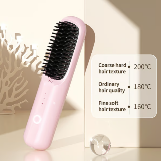 USB Draadloze Negatieve Ion Hair Straightening Kam (50% UIT)