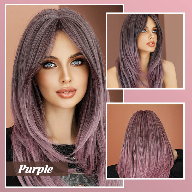 💕HOT SALE💕48%OFF✨Wig long hair Layered bangs wigs