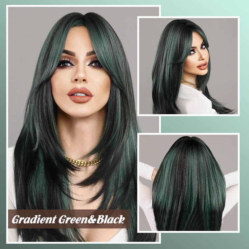 💕HOT SALE💕48%OFF✨Wig long hair Layered bangs wigs