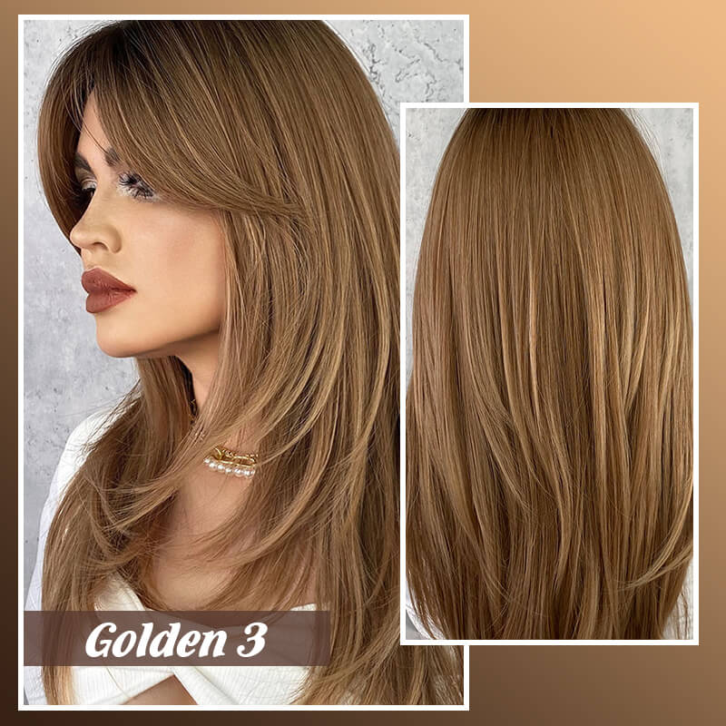 💕HOT SALE💕48%OFF✨Wig long hair Layered bangs wigs