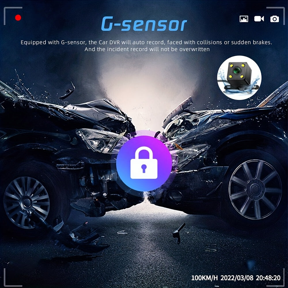 🔥2025 Nieuwe Aankomst🔥 🚗Veilig Rijden 3 Kanaal Camera Cyclus Videorecorder