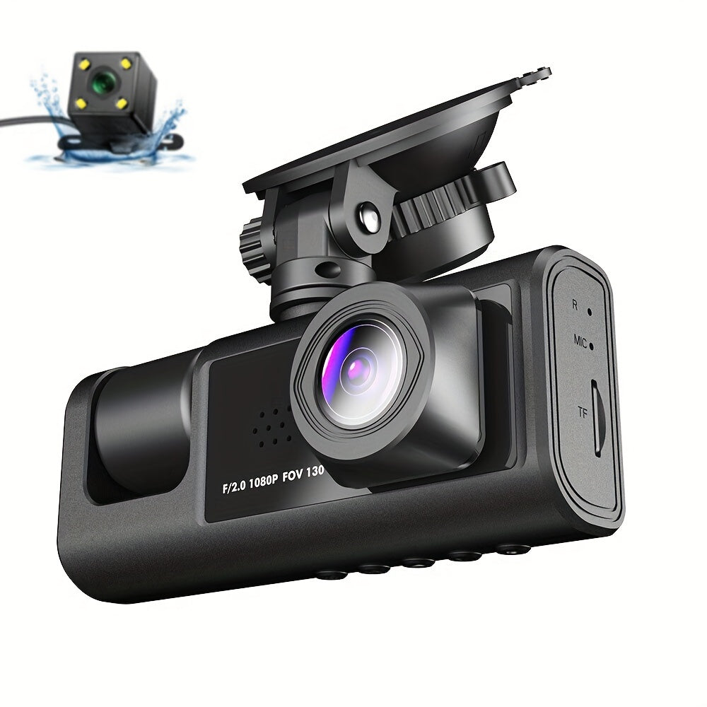 🔥2025 Nieuwe Aankomst🔥 🚗Veilig Rijden 3 Kanaal Camera Cyclus Videorecorder