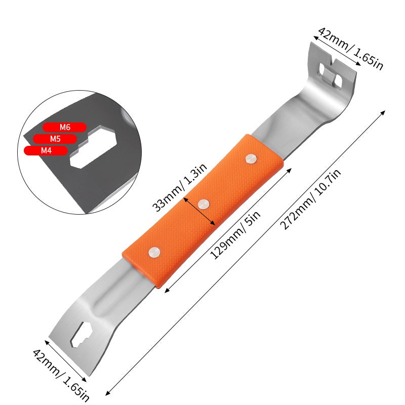 Multifunctional Stainless Steel Wrecking Bar