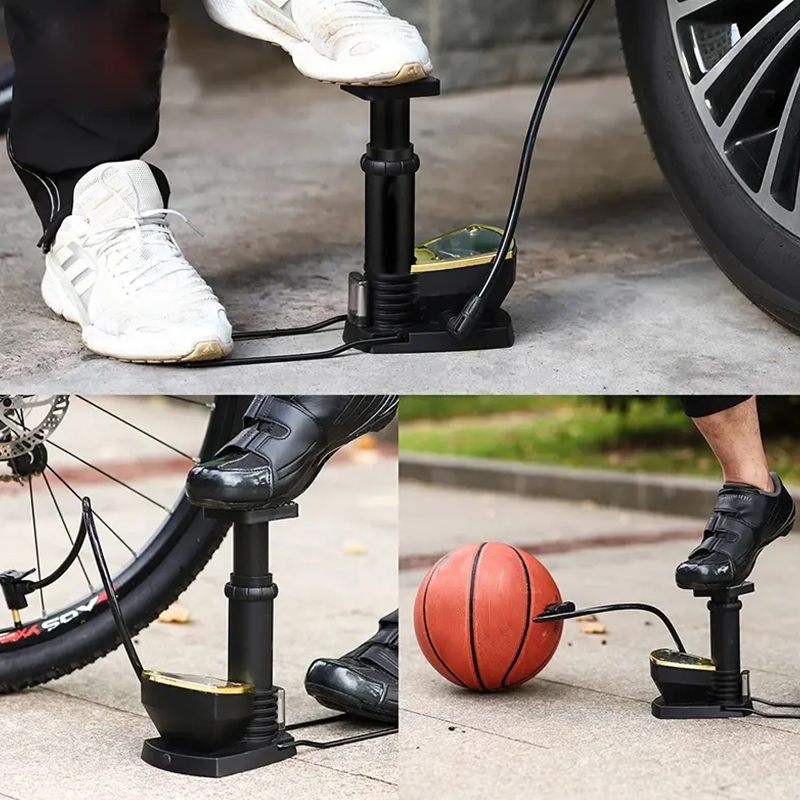 ✨Bicycle Air Pump with Pressure Gauge