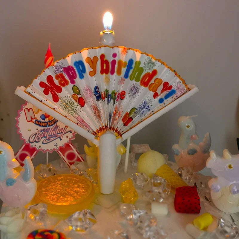 🎂 Herbruikbare nieuwigheidsventilator verjaardagskars 🔥 KOPEN 5 GET 3 GRATIS 🎁 BESTE GESCHENK VOOR DE GELIEFDE 🎁
