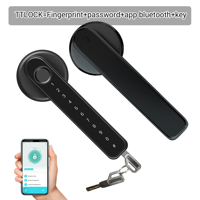 Gratis verzendingš„ Vingerafdruk Smart Door Lock Handle met Bluetooth APP controle