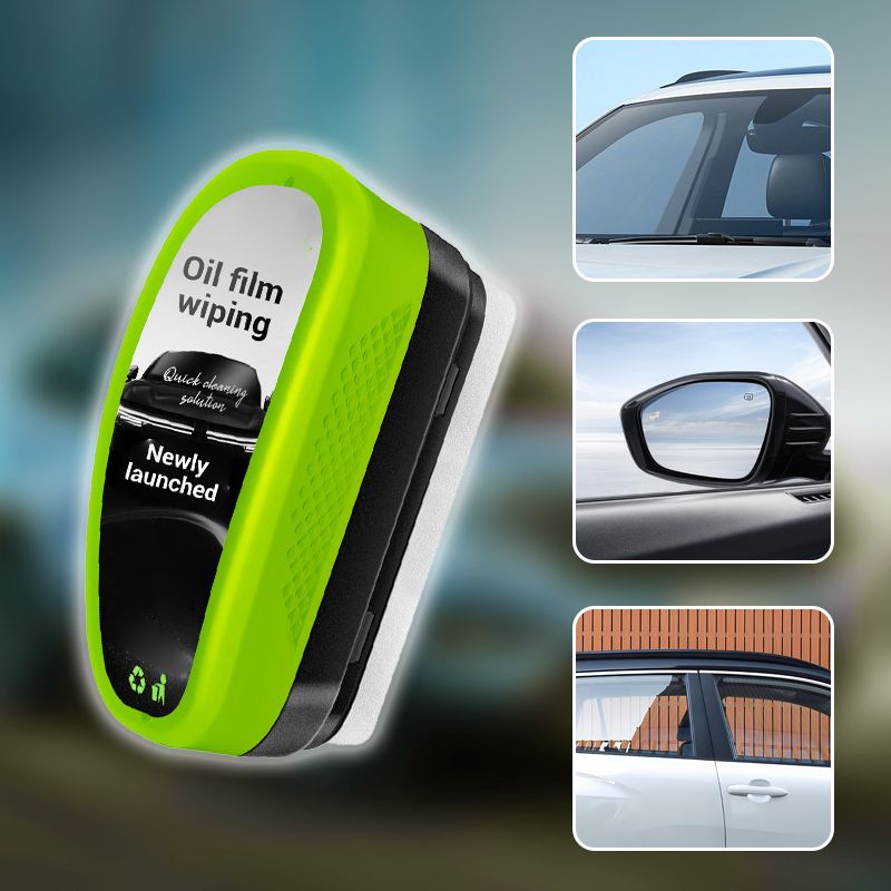 Nieuw 2.0 Groen Oliefilmdoekje Krachtige verwijdering van oliefilm & kristalcoating 🚗💧