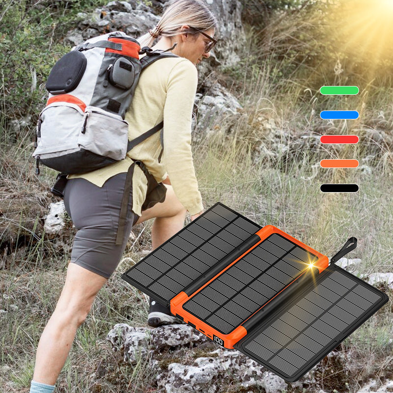 🔥Gratis bezorging🔥Opvouwbare zonne-oplader met grote capaciteit voor buitengebruik