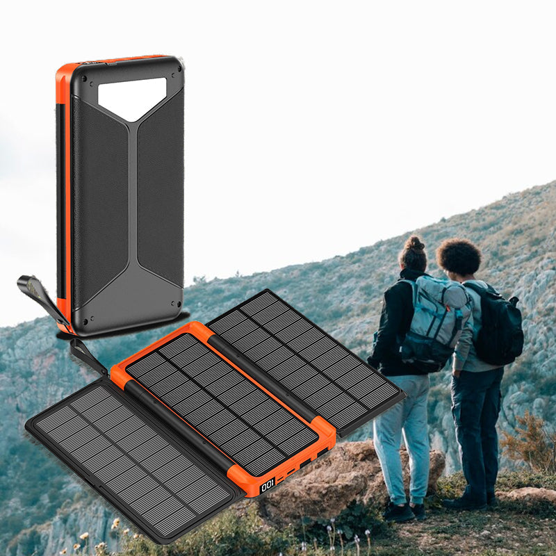 🔥Gratis bezorging🔥Opvouwbare zonne-oplader met grote capaciteit voor buitengebruik