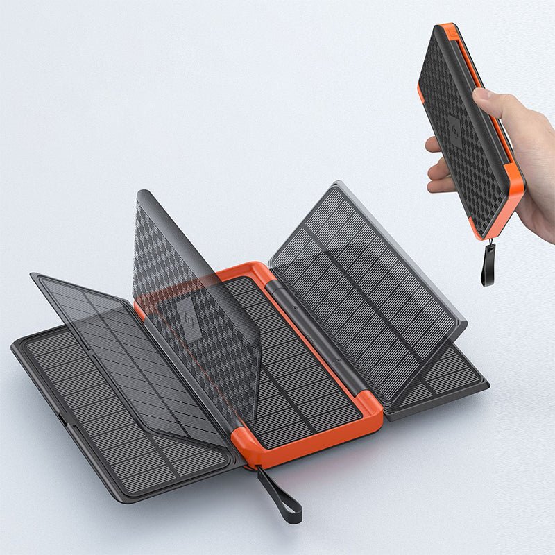 🔥Gratis bezorging🔥Opvouwbare zonne-oplader met grote capaciteit voor buitengebruik