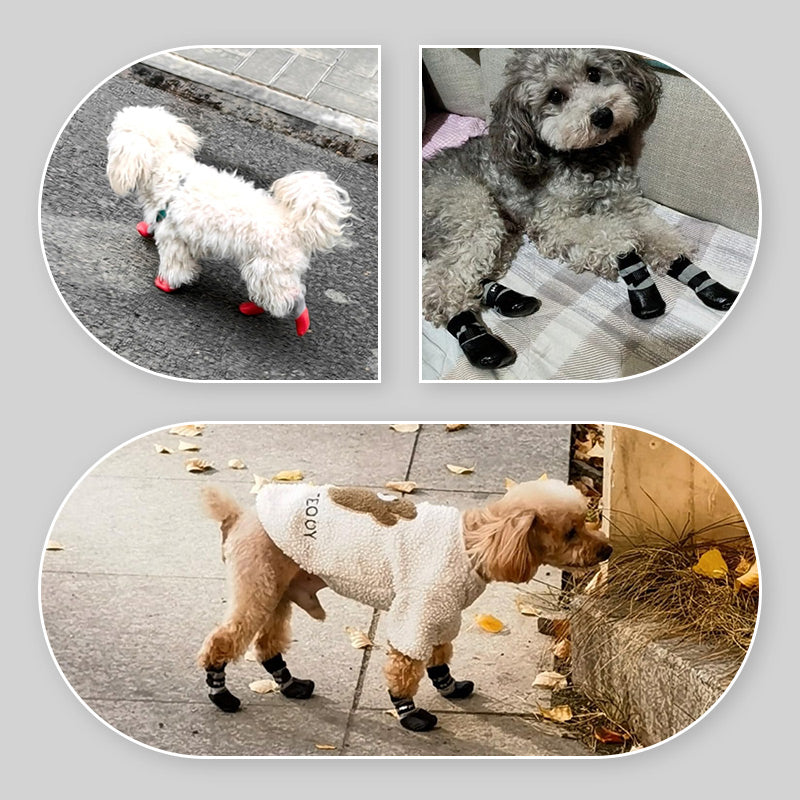 🐶2 Pairs Anti-Slip Waterproof Dog Socks Shoes🐶