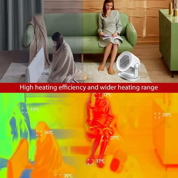 400W Draagbare Warme Lucht Oscillerende Blazer