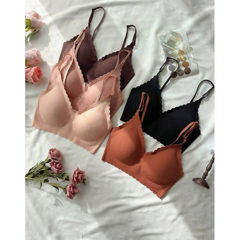5 PCS Easy-Wear Sexy Beha met Plooien voor Vrouwen