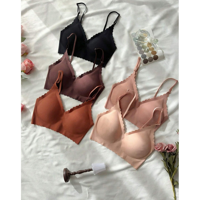 5 PCS Easy-Wear Sexy Beha met Plooien voor Vrouwen