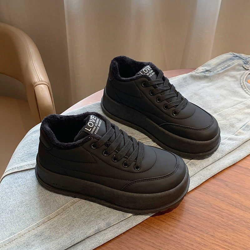 Warme lässige Damenschuhe mit Plateau