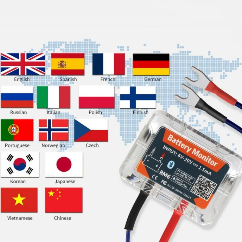 BM6 12V Wireless Bluetooth Car Battery Monitoring Tester