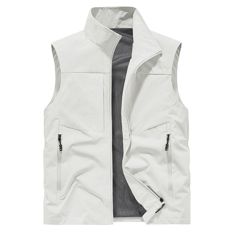 ⏳Beperkte tijd 50% korting! 💥Comfortabel sneldrogend herenvest met zakken (van twee stuks, hoe meer je koopt, hoe meer je bespaart!)