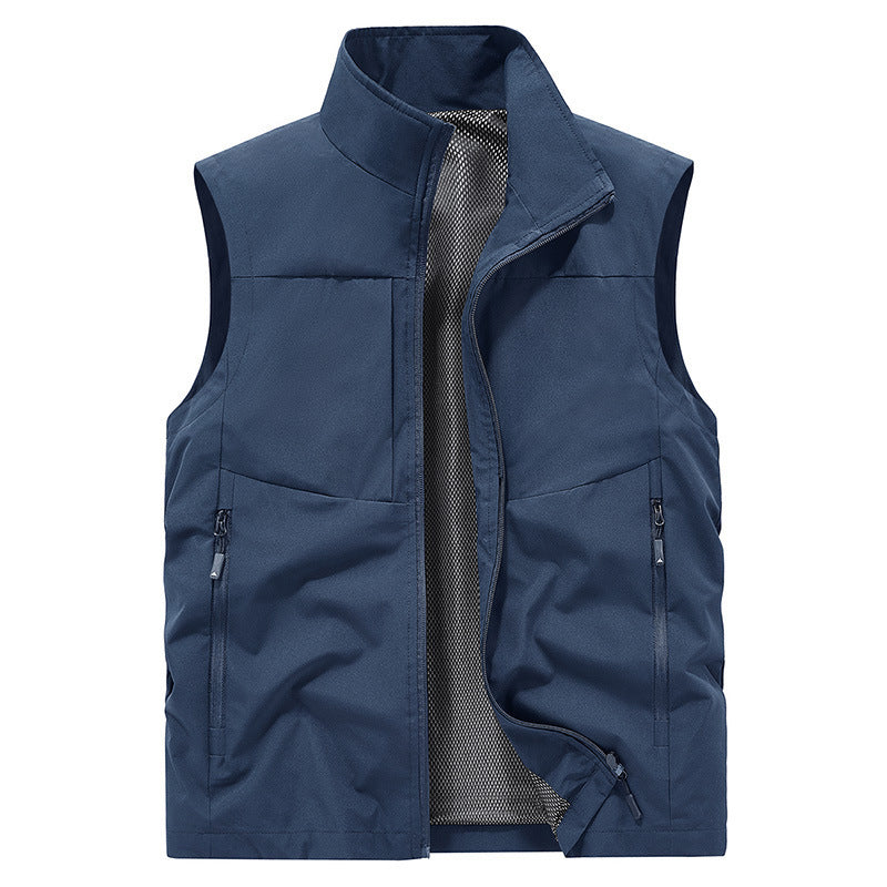⏳Beperkte tijd 50% korting! 💥Comfortabel sneldrogend herenvest met zakken (van twee stuks, hoe meer je koopt, hoe meer je bespaart!)