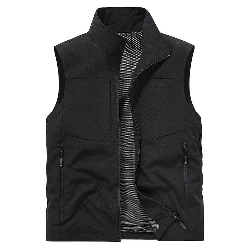 ⏳Beperkte tijd 50% korting! 💥Comfortabel sneldrogend herenvest met zakken (van twee stuks, hoe meer je koopt, hoe meer je bespaart!)