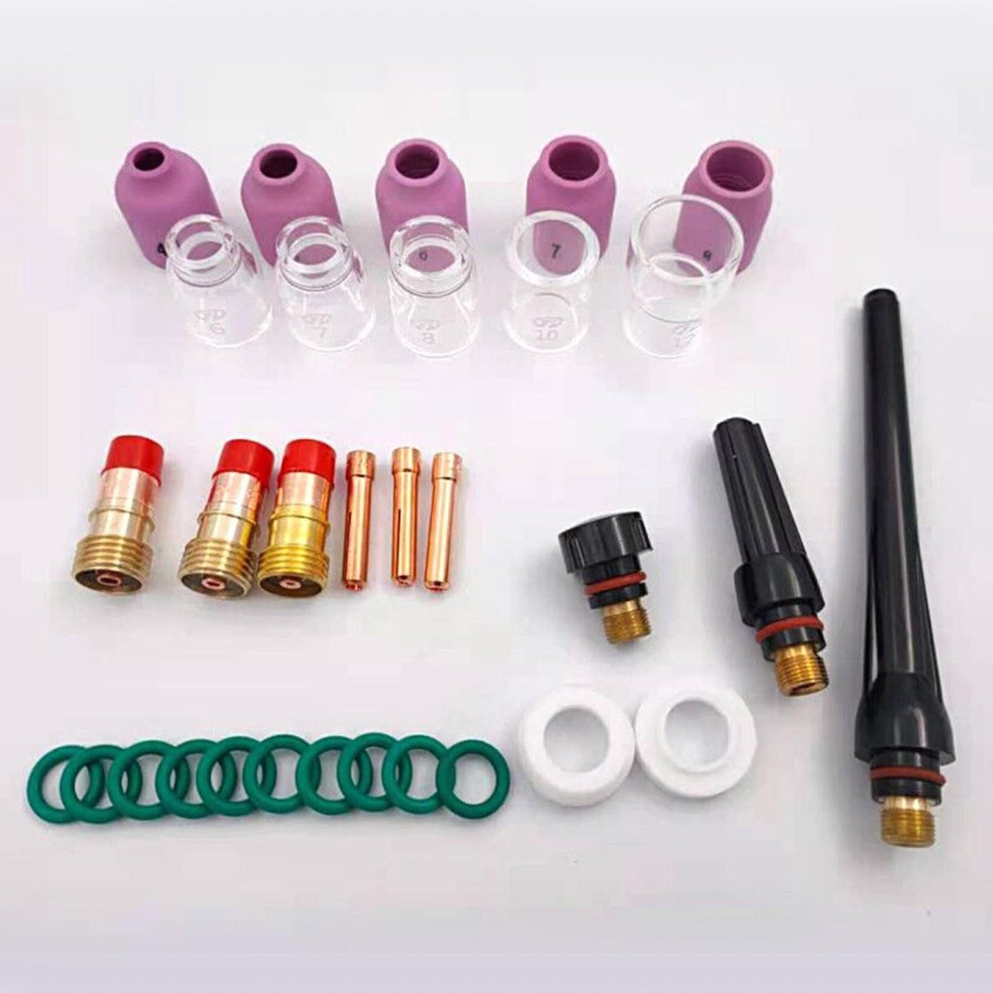 31PCS Tig lastoorts glazen cup kit
