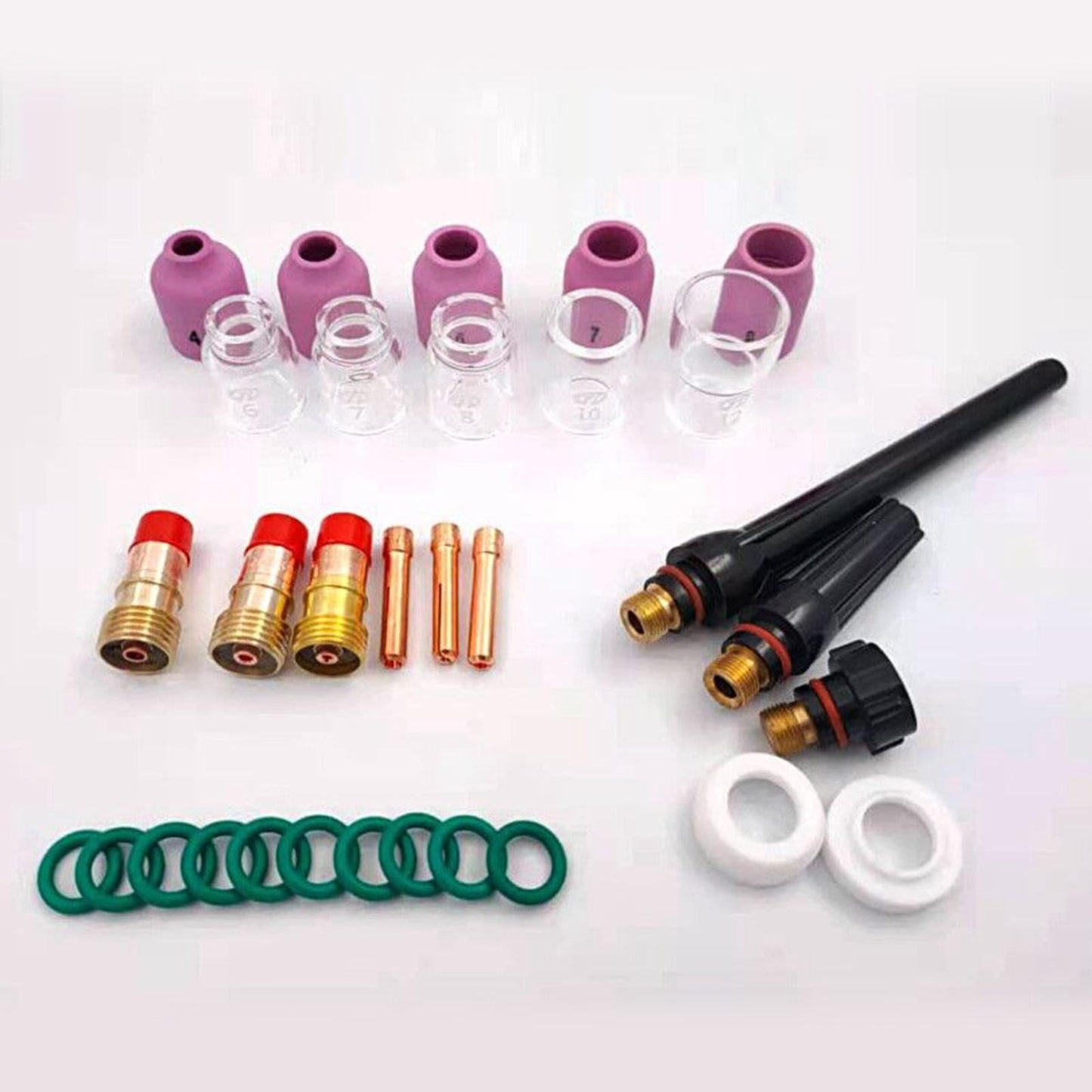 31PCS Tig lastoorts glazen cup kit