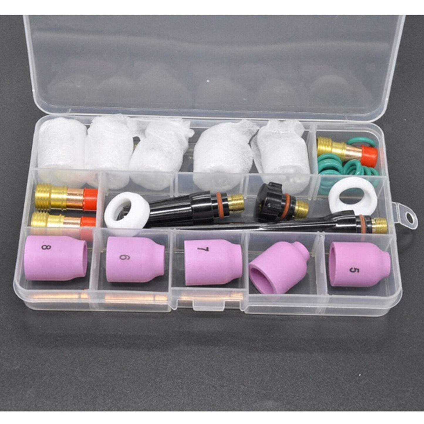 31PCS Tig lastoorts glazen cup kit