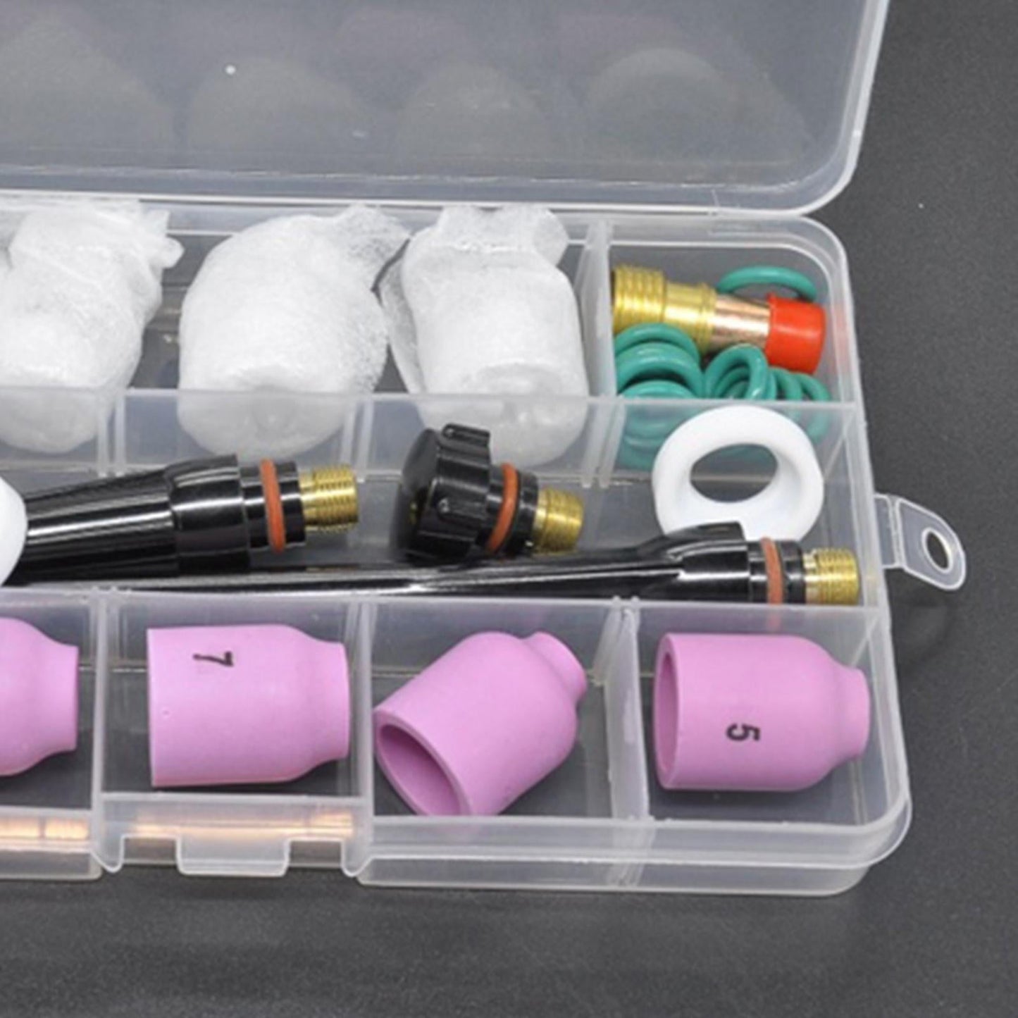 31PCS Tig lastoorts glazen cup kit