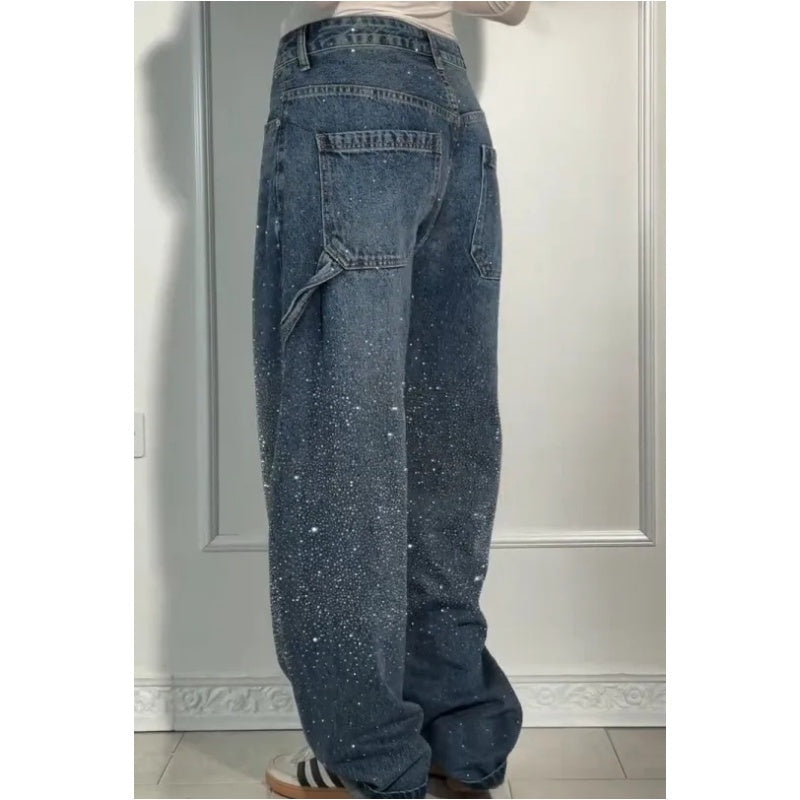 🌟Damesjeans met losse strass